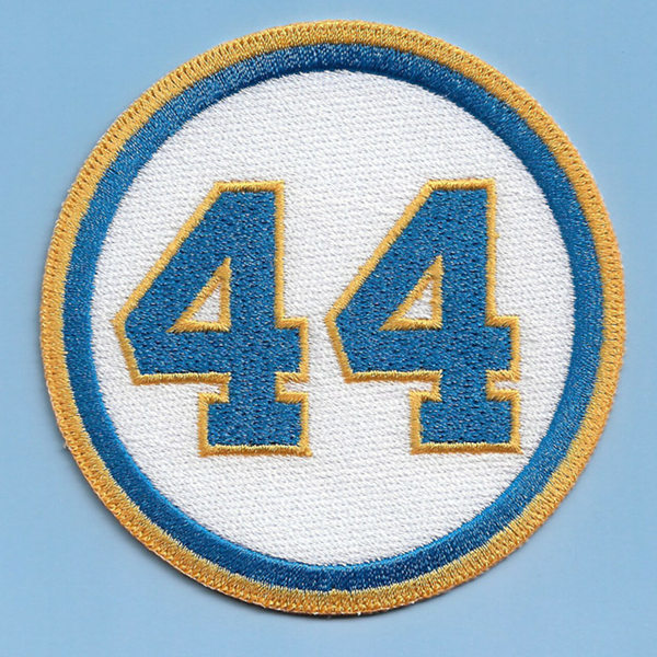 #44 Hank Aaron Milwaukee Brewers 2021 anniversary Patch
