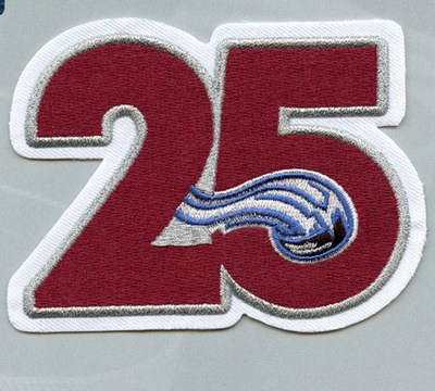 2020 Colorado Avalanche 25th Anniversary Patch