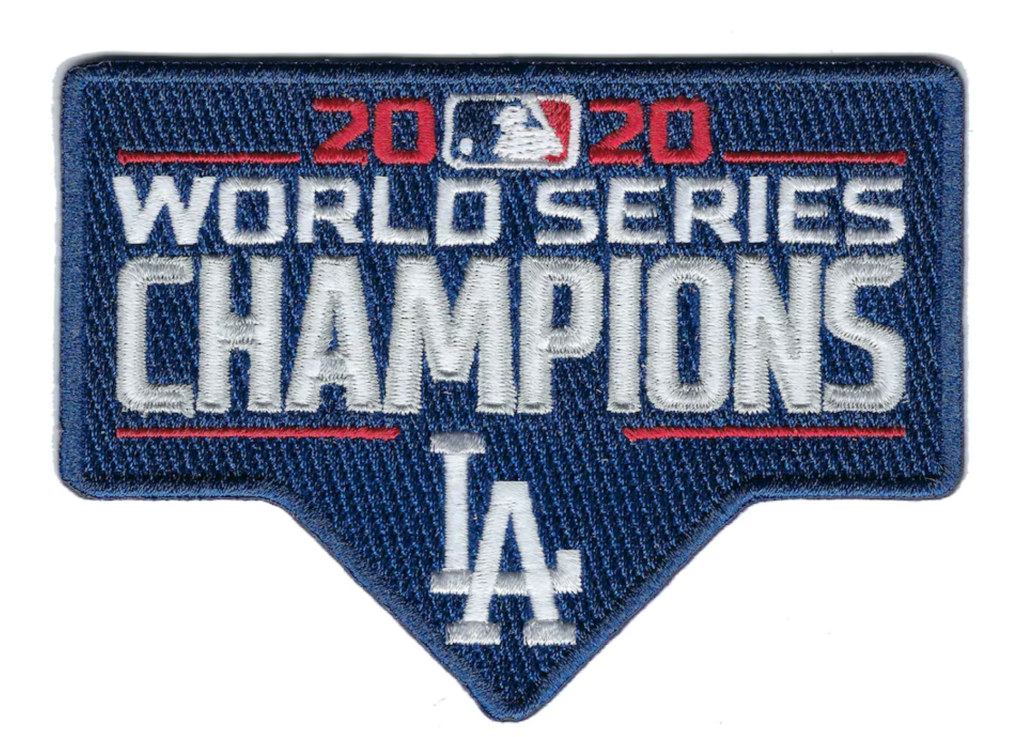 2020 MLB World Series Champions Jersey Patch