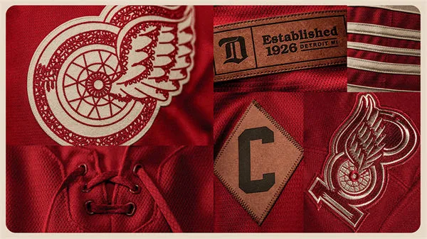 detroit red wings Heritage Rich Centennial Jersey