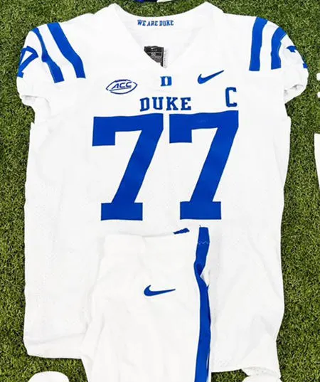 Duke Football Jersey with we are duke 