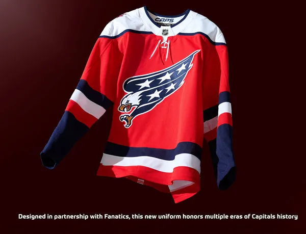 Capitals Screaming Eagle Jersey Capitals Screaming Eagle Jersey