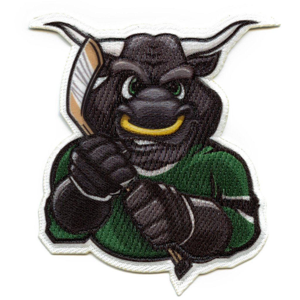 Dallas Stars Bull Mascot Parody Embroidery Patch