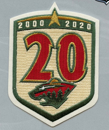 Minnesota Wild 20th Anniversary Season Jersey Patch