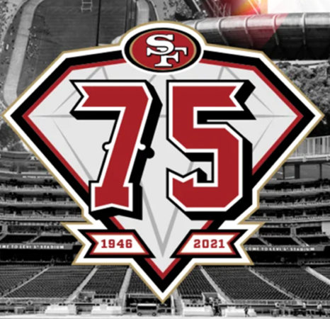 49ers 75Th Anniversary Patch