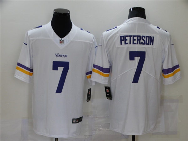 Men's Minnesota Vikings #7 Patrick Peterson Nike White Vapor Untouchable Limited Jersey
