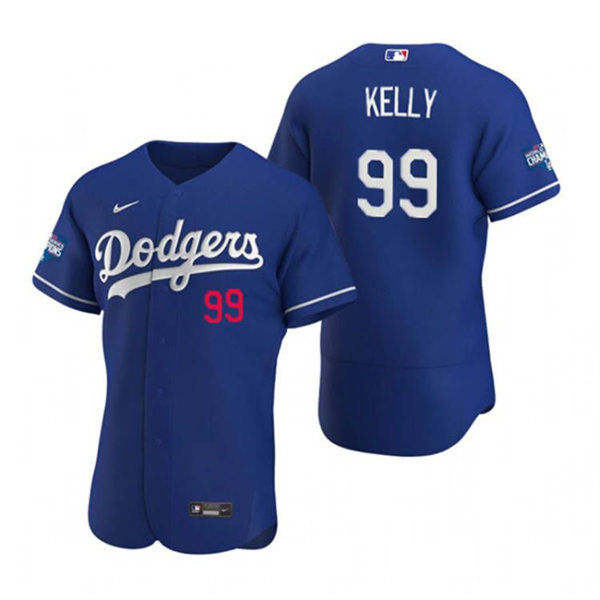 Mens Los Angeles Dodgers #99 Joe Kelly Nike Royal Alternate FlexBase Jersey