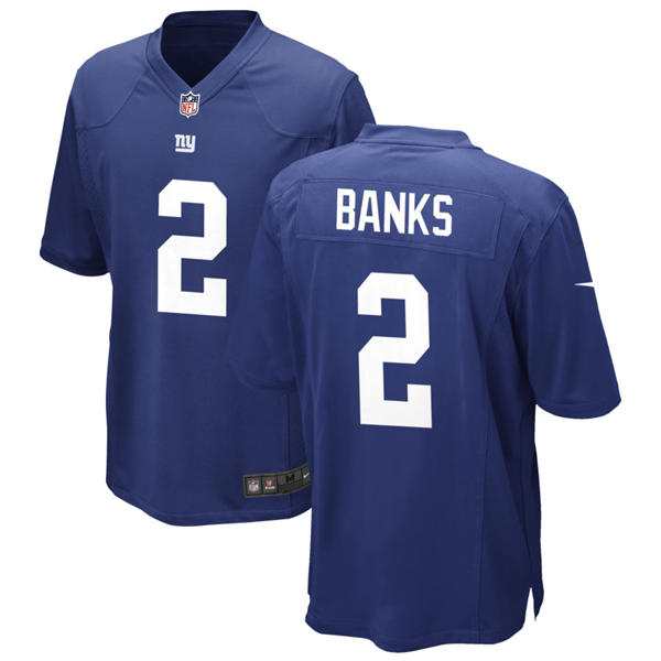 Men's New York Giants #2 Deonte Banks Nike Royal Team Color Vapor Untouchable Limited Jersey