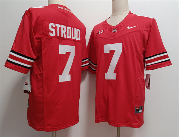 Mens Ohio State Buckeyes #7 C.J. Stroud Nike F.U.S.E. Limited Scarlet College Football Game Jersey