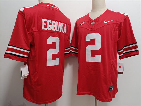 Mens Ohio State Buckeyes #2 Emeka Egbuka Nike Scarlet F.U.S.E. Limited College Football Game Jersey