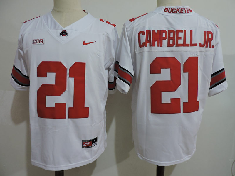 Men's Ohio State Buckeyes #21 Parris Campbell Jr. Nike Red College Football Jersey