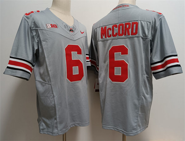 Mens Ohio State Buckeyes #6 Kyle McCord 2023 Alternate Gary F.U.S.E. Limited Football Jersey