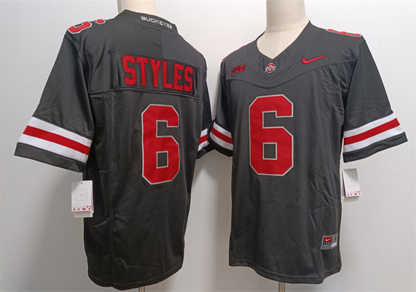 Mens Ohio State Buckeyes #6 Sonny Styles Nike F.U.S.E. Limited Blackout College Football Game Jersey