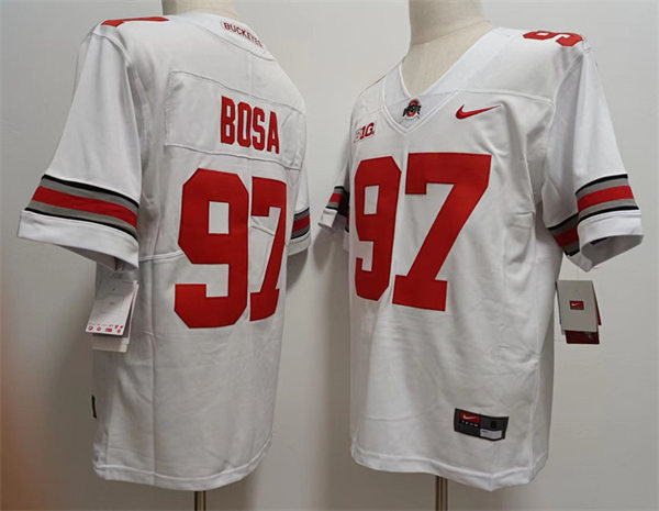 Men's Ohio State Buckeyes #97 Joey Bosa Nike White Limited College Football Jersey