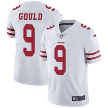 Men's San Francisco 49ers #9 Robbie Gould White Road Stitched NFL Nike Elite Jersey