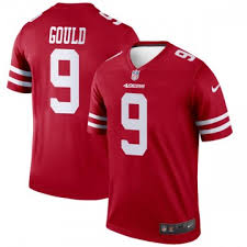 Men's San Francisco 49ers #9 Robbie Gould Scarlet Red Team Color Stitched NFL Nike Elite Jersey