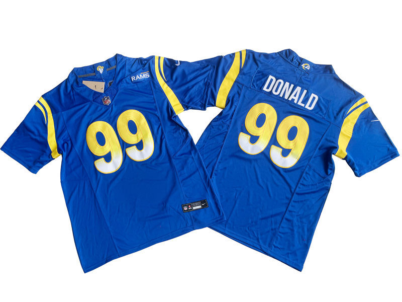 Men's Los Angeles Rams #99 Aaron Donald Nike Royal F.U.S.E. Vapor Limited Football Jersey