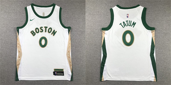 Mens Boston Celtics #0 Jayson Tatum 2023-24 Cream City Edition Player Jersey