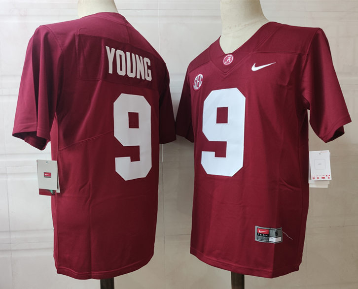 Youth Alabama Crimson Tide #9 Bryce Young Red Nike NCAA College Football Jersey