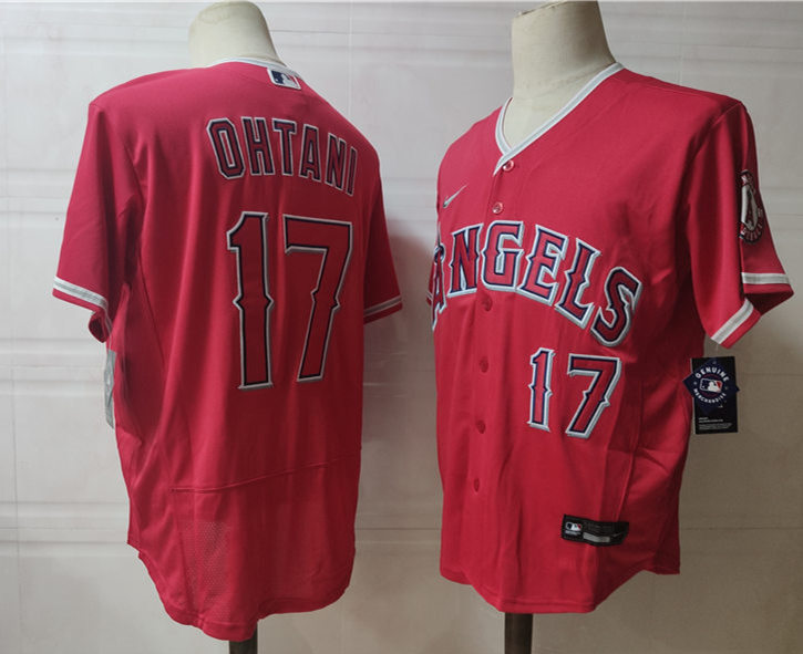 Men's Los Angeles Angels #17 Shohei Ohtani MLB Flex Base Baseball Jersey
