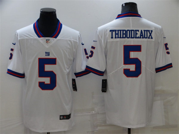 Men's New York Giants #5 Kayvon Thibodeaux Nike White Color Rush Limited Player Jersey