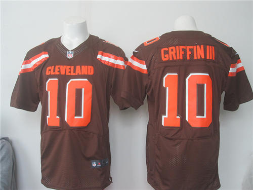 Men's Cleveland Browns #10 Robert Griffin III Team Color Nike Elite Jersey