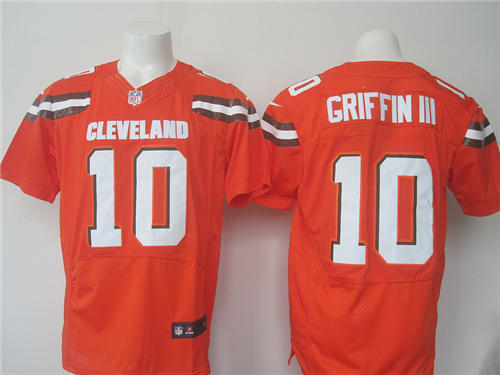 Men's Cleveland Browns #10 Robert Griffin III Nike Orange Elite Jersey