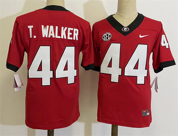Mens Georgia Bulldogs #44 Travon Walker Nike Red Home Game Football jersey