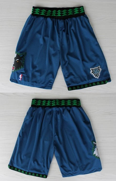 Adidas Minnesota Timberwolves Blue Throwbak Shorts