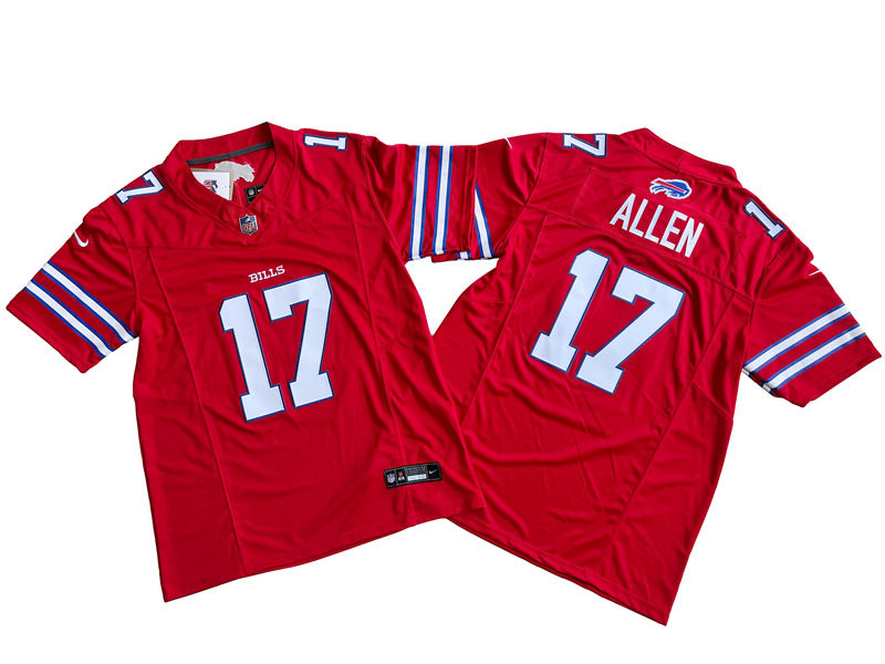 Men's Buffalo Bills #17 Josh Allen Nike Red Alternate 2023 Vapor F.U.S.E. Limited Jersey