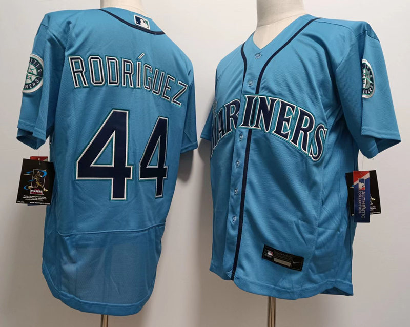 Men's Seattle Mariners #44 Julio Rodriguez Royal Alternate Flex Base Player Jersey