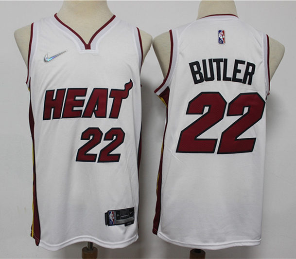 Mens Miami Heat #22 Jimmy Butler Nike White Association Edition Swingman Jersey