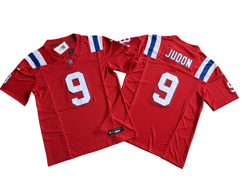 Mens New England Patriots #9 Matthew Judon  Nike Red 2023 F.U.S.E. Vapor Limited Jersey