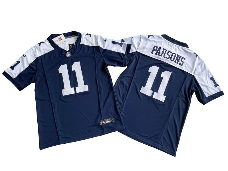 Men's Dallas Cowboys #11 Micah Parsons Nike Navy Alternate 2023 F.U.S.E. Vapor Limited Jersey