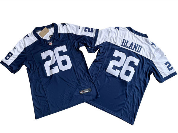 Mens Dallas Cowboys #26 DaRon Bland Nike Navy Alternate Vapor F.U.S.E. Limited Jersey