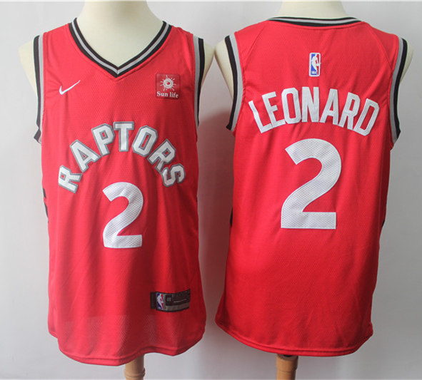 Men's Toronto Raptors #2 Kawhi Leonard Red Chinese Red Icon Edition Basketball Jersey 