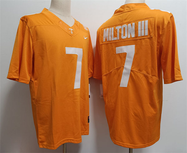 Mens Tennessee Volunteers #7 Joe Milton III Nike 2021 Orange College Football Game Jersey