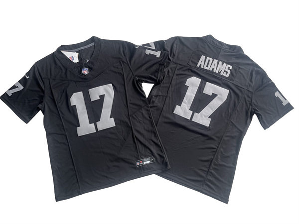 Men's Las Vegas Raiders #17 Davante Adams Nike Black 2023 F.U.S.E. Vapor Limited Jersey