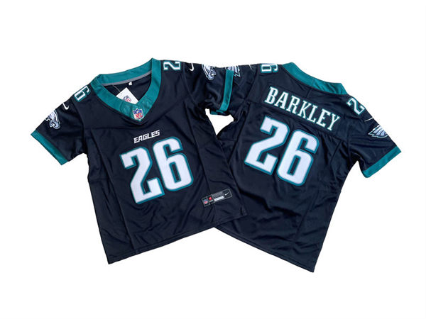 Youth Philadelphia Eagles #26 Saquon Barkley Nike Black Limited Jersey