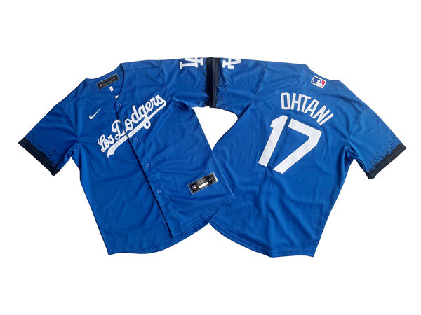 Youth Los Angeles Dodgers #17 Shohei Ohtani Nike Royal City Connect Jersey