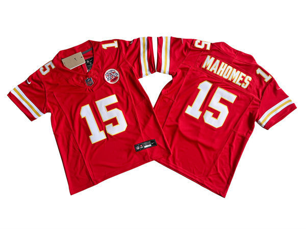 Youth Kansas City Chiefs #15 Patrick Mahomes Stitched Nike Red Vapor F.U.S.E. Limited Jersey