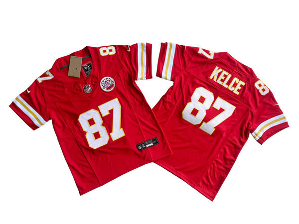 Youth Kansas City Chiefs #87 Travis Kelce Red Vapor F.U.S.E. Limited Jersey