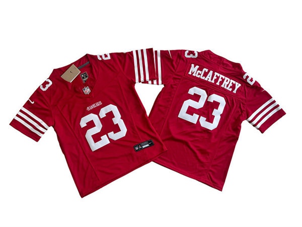 Youth San Francisco 49ers #23 Christian McCaffrey Nike Scarlet Vapor F.U.S.E. Limited Jersey
