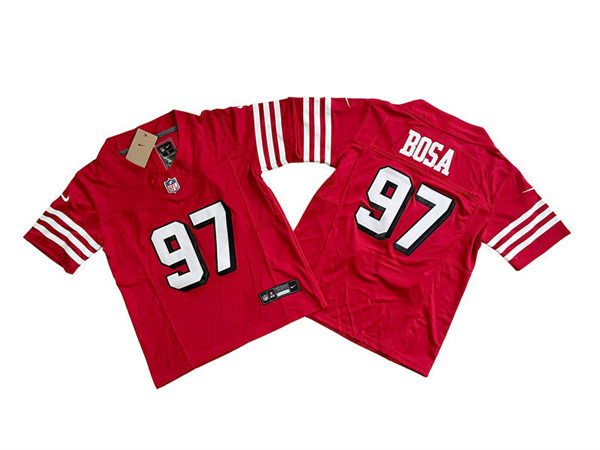 Youth San Francisco 49ers #97 Nick Bosa Nike Scarlet Alternate Vapor F.U.S.E. Limited Jersey
