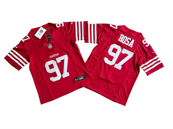 Youth San Francisco 49ers #97 Nick Bosa Nike Scarlet Vapor F.U.S.E. Limited Jersey