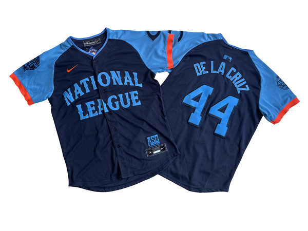 Mens Cincinnati Reds #44 Elly De La Cruz National League Nike 2024 MLB All-Star Game Limited Jersey - Navy