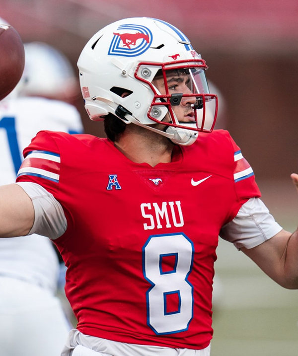 Mens Youth SMU Mustangs Custom Nike 2022 AAC Red SMU Football Game Jersey