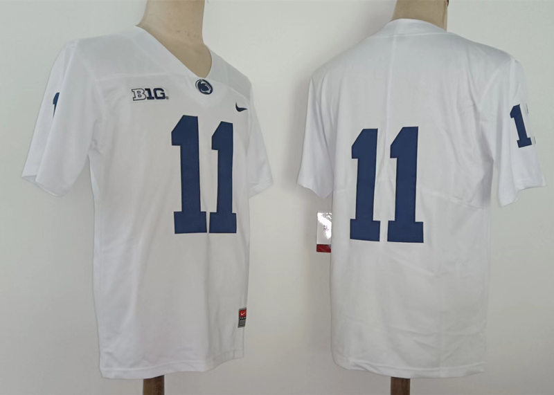 Mens Penn State Nittany Lions #11 Micah Parsons White 2023 F.U.S.E. Limited Football Jersey-Without Name