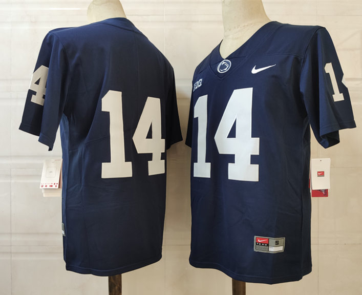 Mens Penn State Nittany Lions #14 Sean Clifford Nike Navy College Game Football Jersey