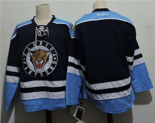 Men's Reebok Florida Panthers Blank Blue Third Hockey Jersey Size S-3XL